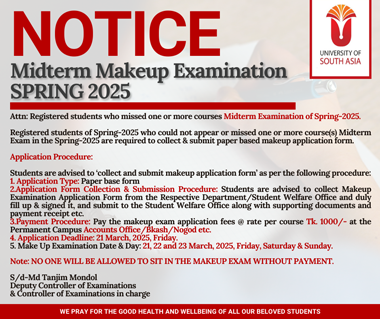 Midterm Makeup Examination SPRING 2025